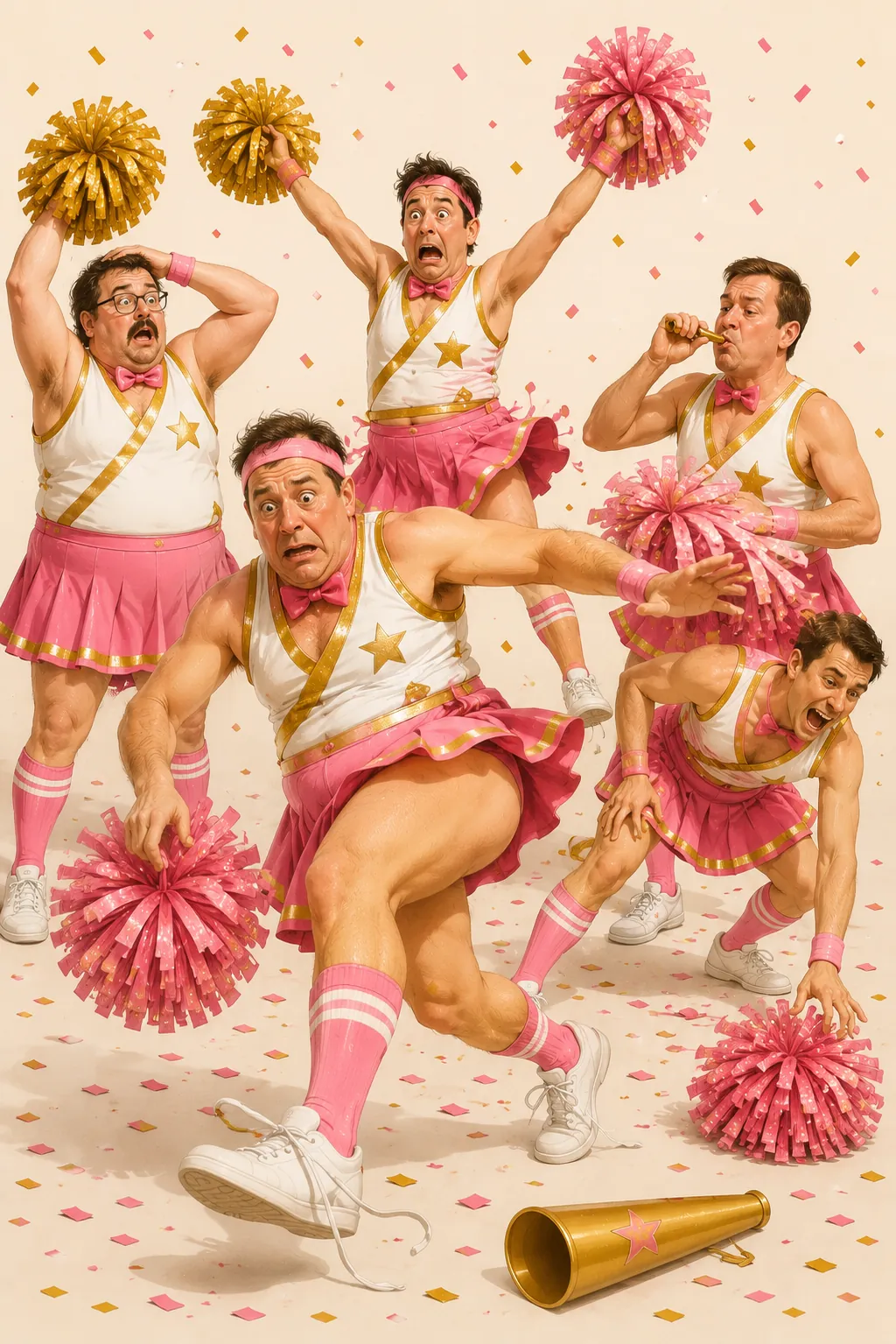 Majorettes Hommes Humoristiques